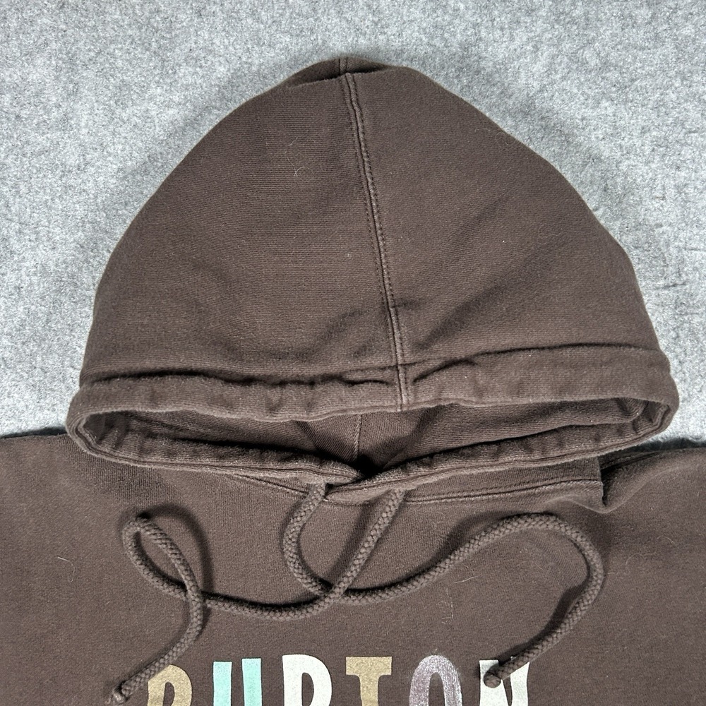 Vintage Burton Pullover Hoodie Men's Size Medium Brown Double Sided 2000s - Picture 6 of 12